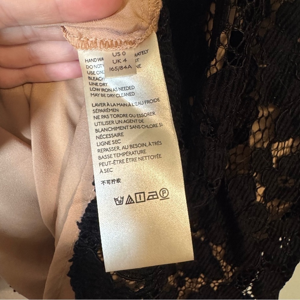 Free People Black Lace Chic Mini Dress - Picture 10 of 13